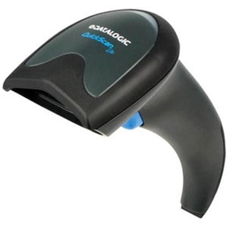 QuickScan QW2120 Kit - Including Stand - Handheld Barcode Scanner - Cable Connectivity - Black - 400 scan s - 1D