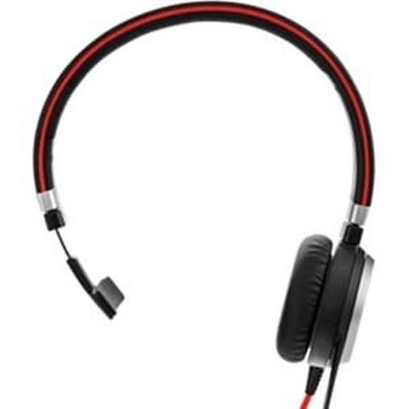 Jabra Evolve 40 MS Mono Headset Bedraad Hoofdband Kantoor/callcenter Zwart