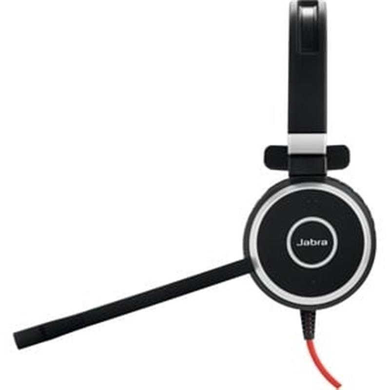 Jabra Evolve 40 Headset Bedraad Hoofdband Kantoor/callcenter Zwart, Rood, Zilver