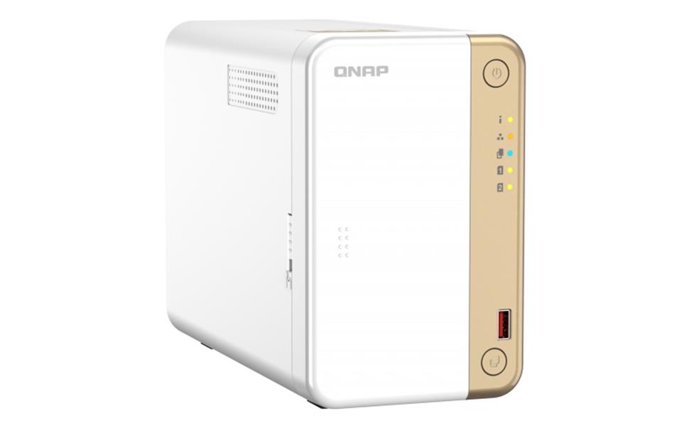 QNAP TS-262 NAS Tower Ethernet LAN Goud, Wit N4505