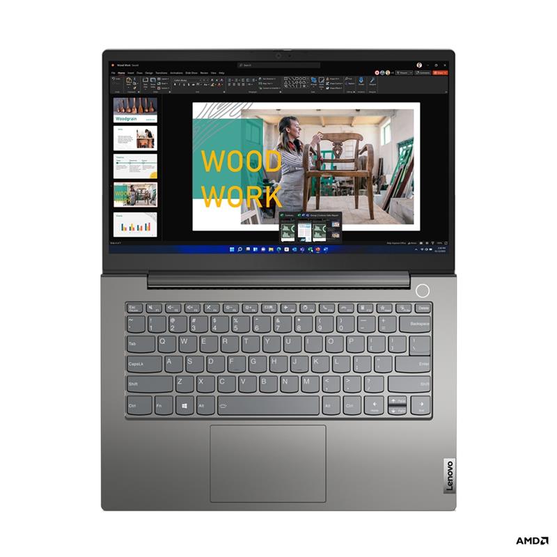 Lenovo ThinkBook 14 5625U Notebook 35,6 cm (14"") Full HD AMD Ryzen™ 5 8 GB DDR4-SDRAM 256 GB SSD Wi-Fi 6 (802.11ax) Windows 11 Pro Grijs