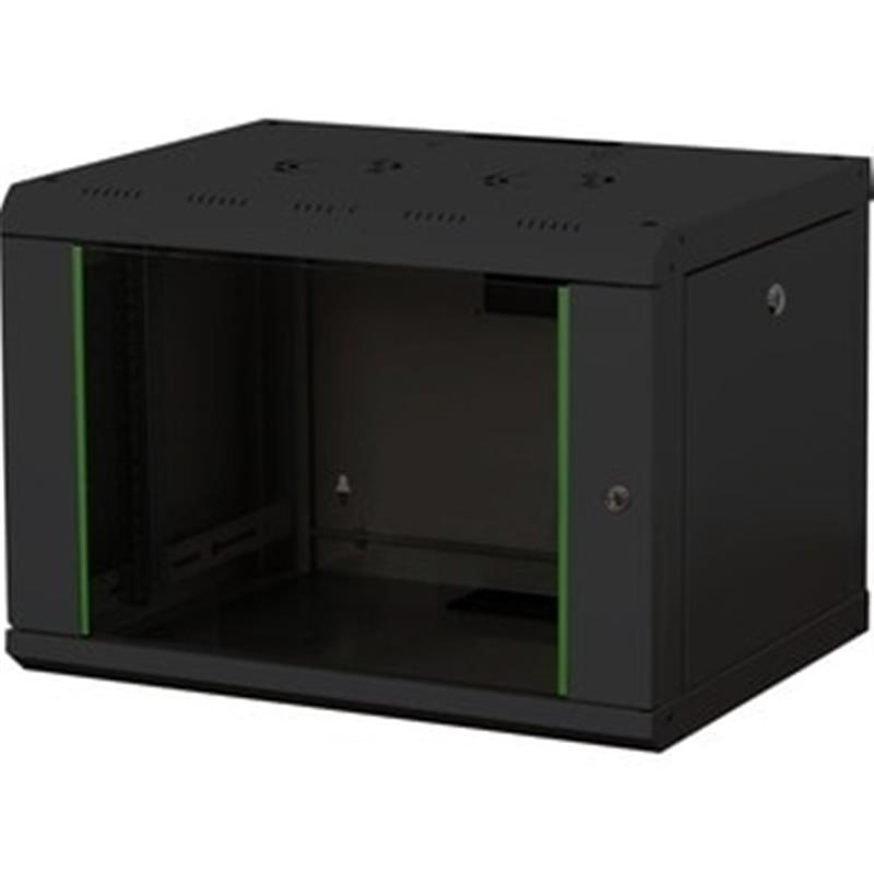 7U wall mounting cabinet - Unique 420x600x450 mm - Black
