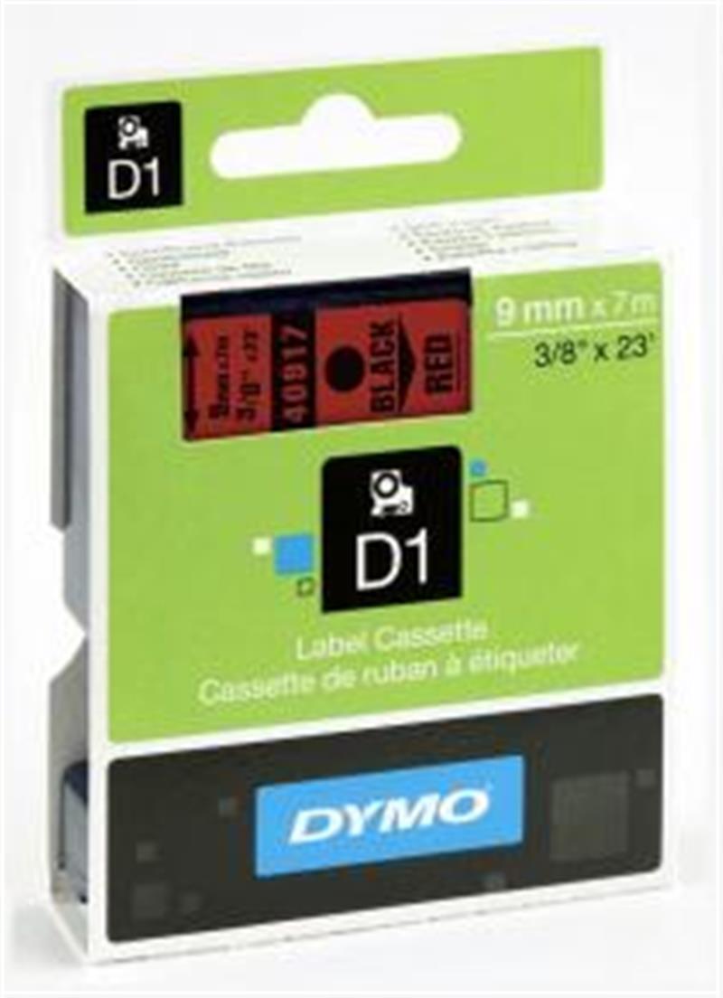 DYMO S0720720 labelprinter-tape Zwart op rood