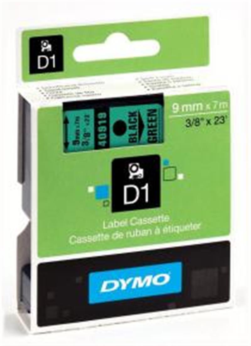 DYMO S0720740 labelprinter-tape Zwart op groen
