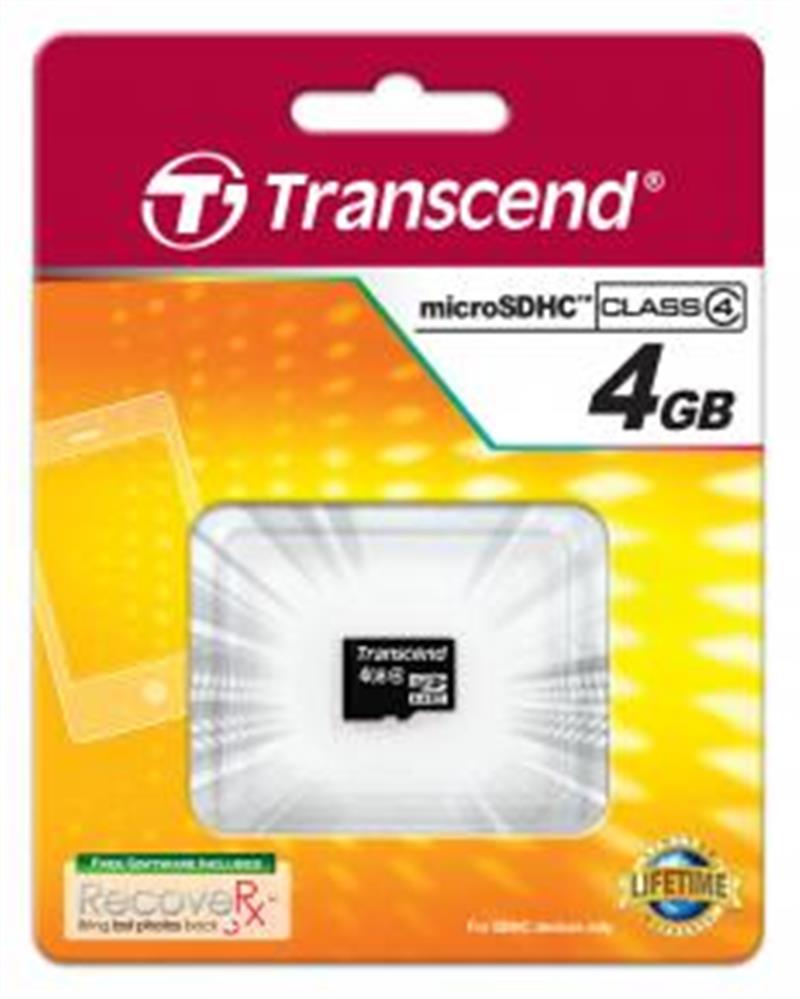 Transcend micro SDHC4 4GB NoBox Adapter
