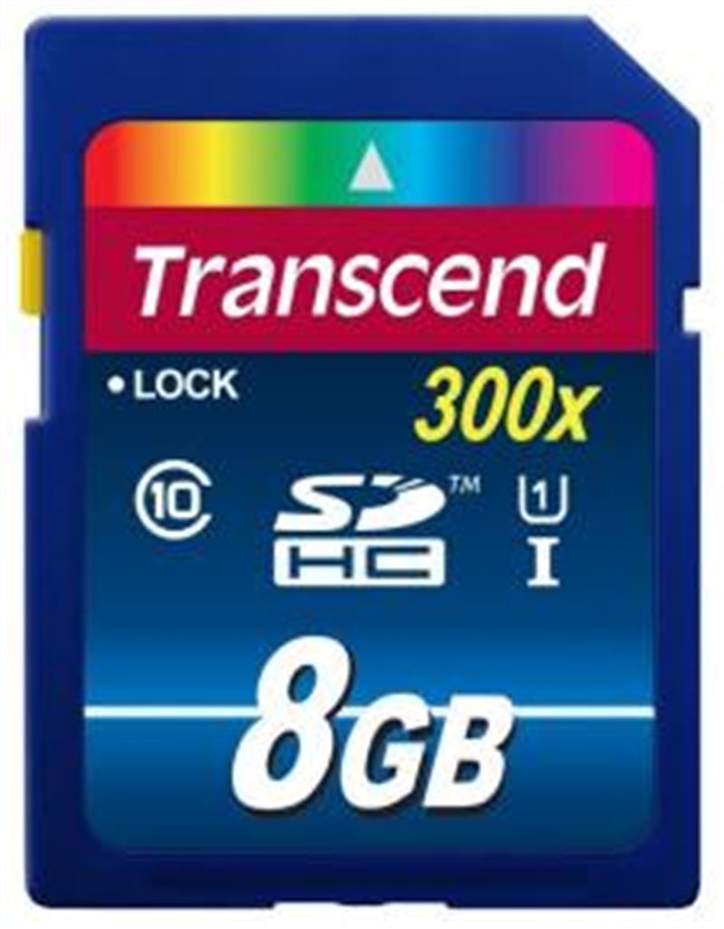 Transcend SDHC 8GB Class10 UHS-I 300X