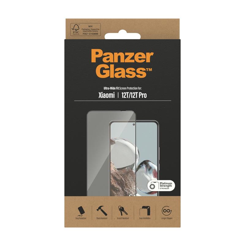 PanzerGlass Xiaomi 12T 12T Pro Ultra-Wide Fit