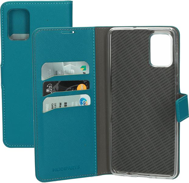 Mobiparts Saffiano Wallet Case Samsung Galaxy A71 2020 Turquoise