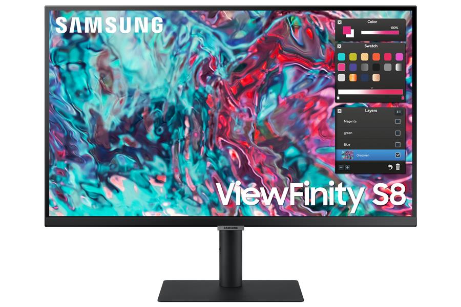 Samsung ViewFinity S80TB 68,6 cm (27"") 3840 x 2160 Pixels 4K Ultra HD LED Zwart