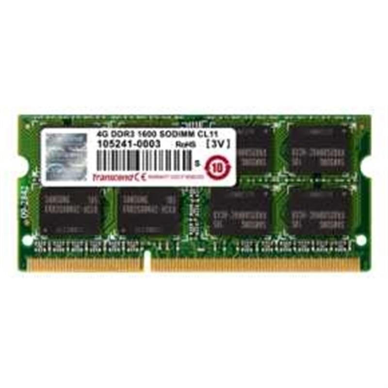 Transcend 4GB DDR3-1600 geheugenmodule 1 x 8 GB 1600 MHz