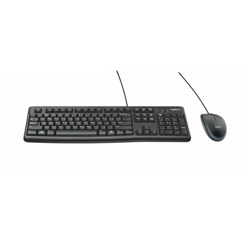 Logitech Desktop MK120 toetsenbord USB QWERTY US International Zwart