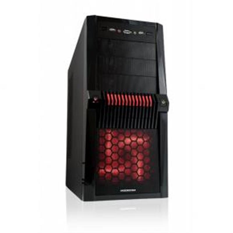Modecom BULLDOZER Red Midi-Tower ATX USB2 0 LED 3 5 inch x6 5 25 inch x3