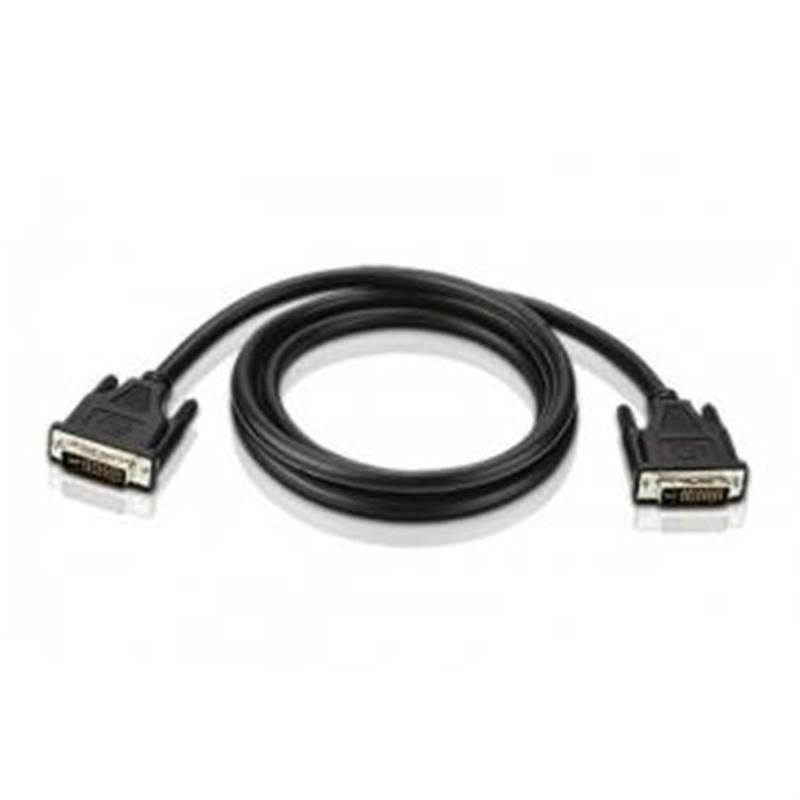 ADJ 300-00065 DVI A V Cable DVI DVI Dual Link 25-p M M 3m Ferrite Core Black