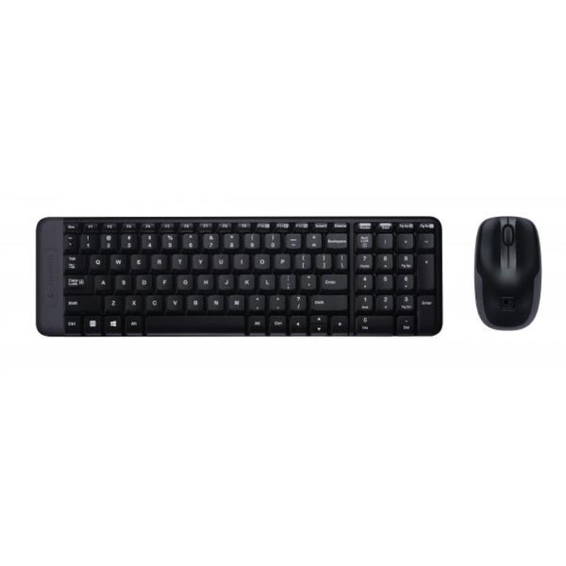 Logitech Wireless Combo MK220 toetsenbord RF Draadloos QWERTY Engels Zwart