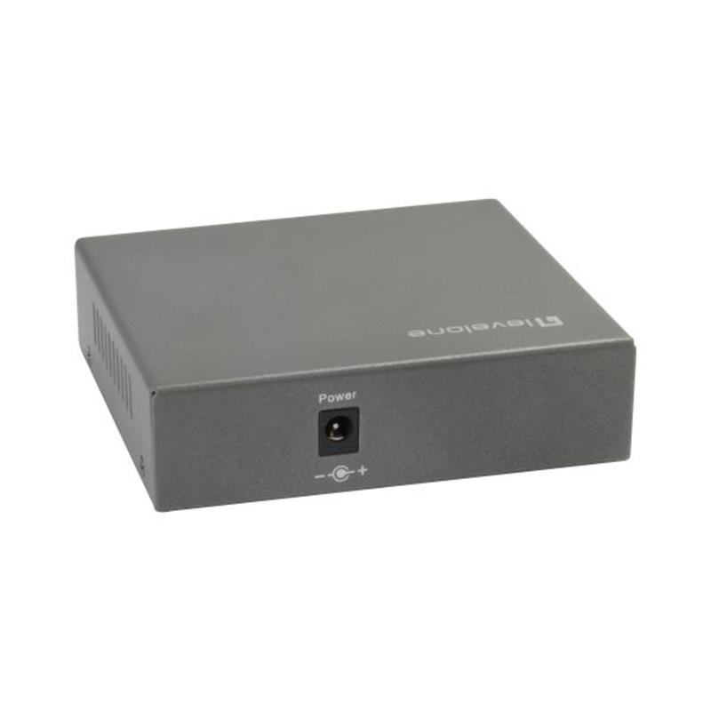 LevelOne GEP-0523 netwerk-switch Gigabit Ethernet (10/100/1000) Power over Ethernet (PoE) Zwart