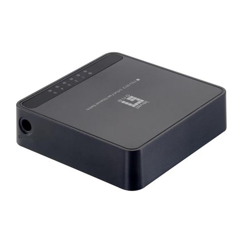 LevelOne FEU-0512 netwerk-switch Fast Ethernet (10/100) Zwart