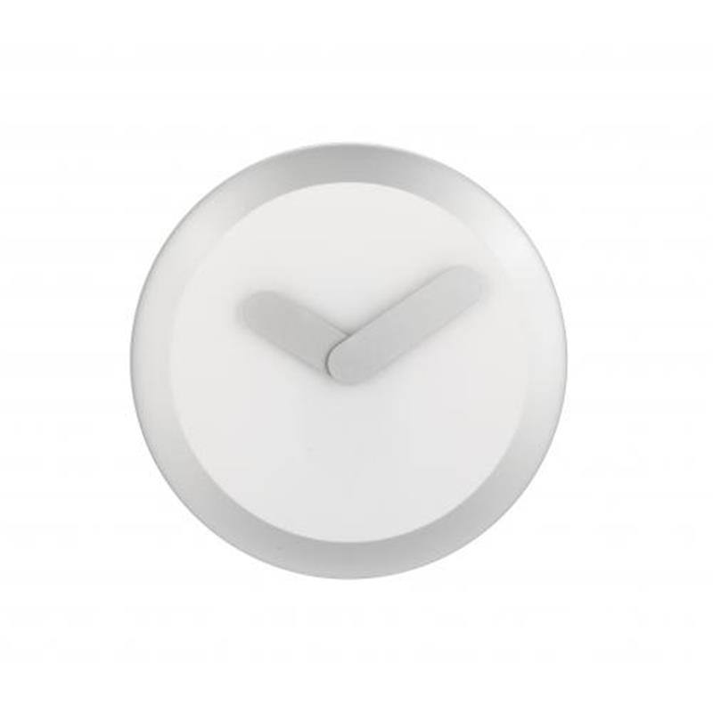 NeXtime klok Focus ˜25 cm Wall White Silver