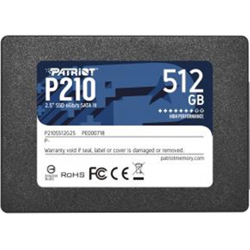 Patriot P210 SSD 512GB 2 5 SATA3 TRIM SMART 520 430 MB s 50K IOPS