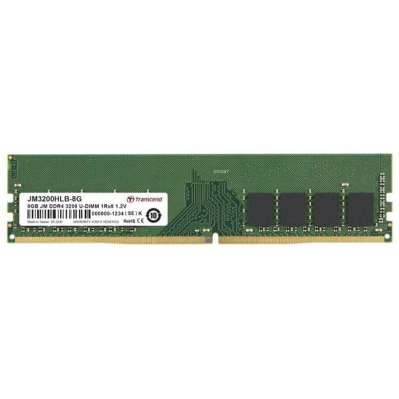 Transcend JetRam geheugenmodule 8 GB 1 x 8 GB DDR4 3200 MHz