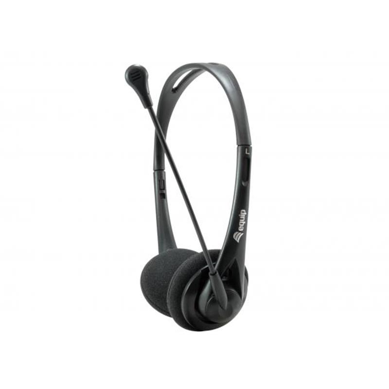 Equip Chat Headset Hoofdband Zwart