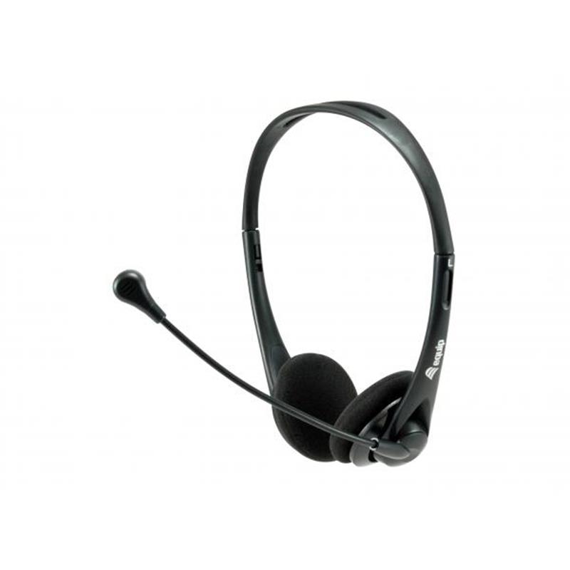 Equip 245305 hoofdtelefoon/headset Bedraad Hoofdband Kantoor/callcenter USB Type-A Zwart