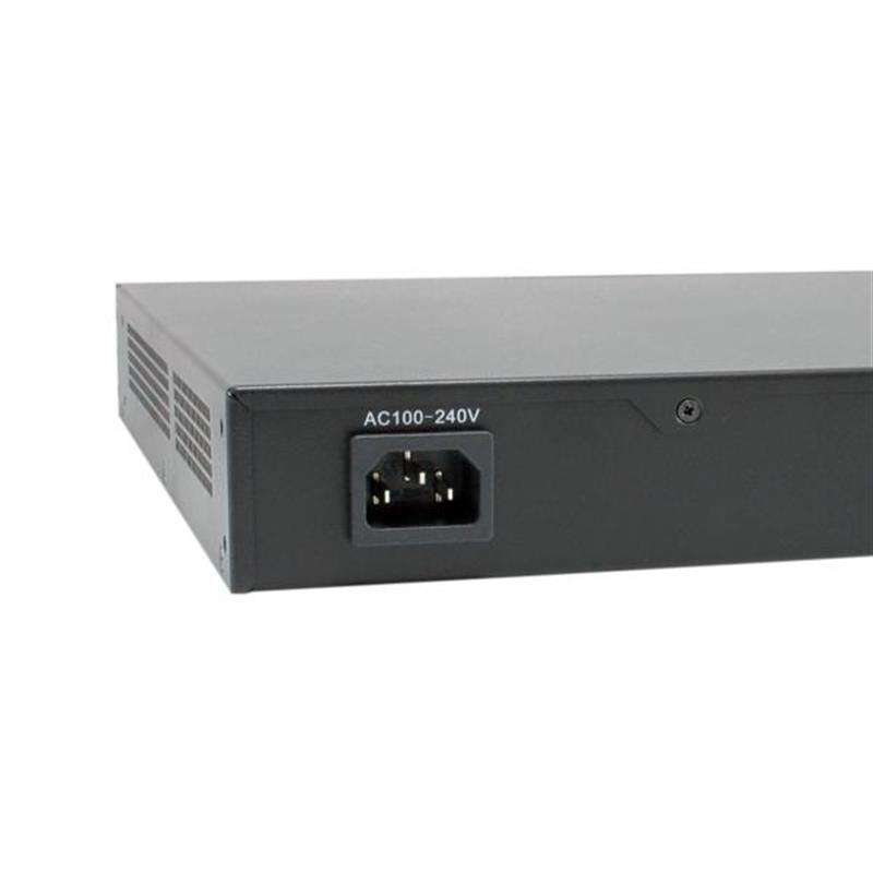 LevelOne GEP-2821 netwerk-switch Unmanaged Gigabit Ethernet (10/100/1000) Power over Ethernet (PoE) 1U Zwart