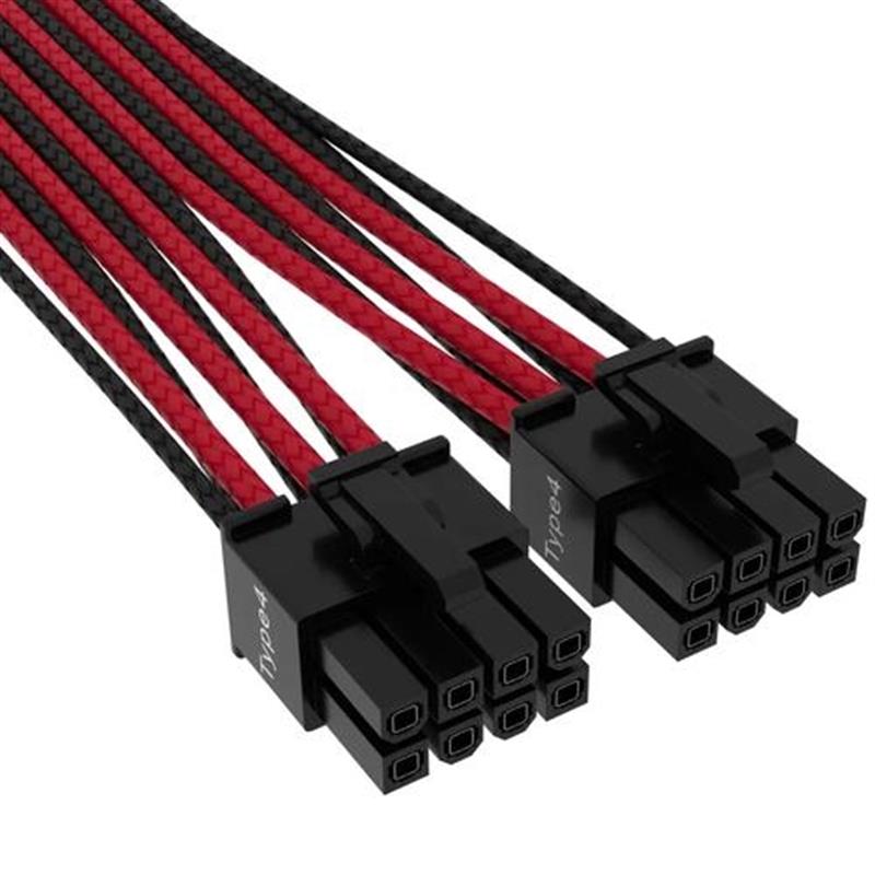 12 4pin cable Type 4 BLACK RED