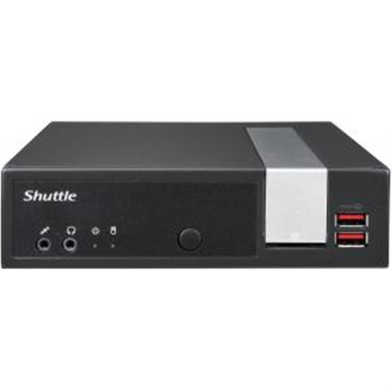 Shuttle XPC slim DL2000EP DDR4-SDRAM N4505 Slim PC Intel® Celeron® 4 GB 128 GB SSD Windows 11 Pro Mini PC Zwart