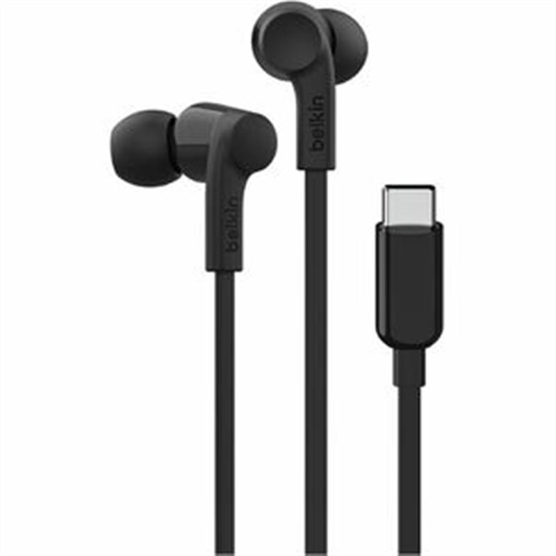 Belkin ROCKSTAR™ in-ear oordopjes met USB-C connector - Zwart