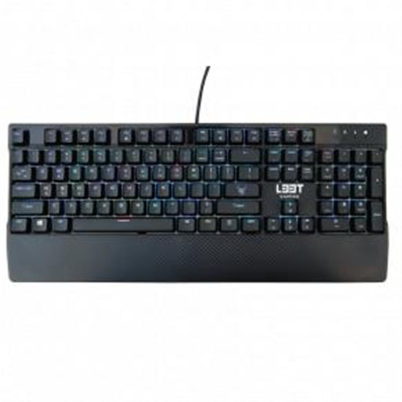 L33T Gaming Megingj rd Full Mechanical Gaming Keyboard W RGB US INTERNATIONAL USB 105-key