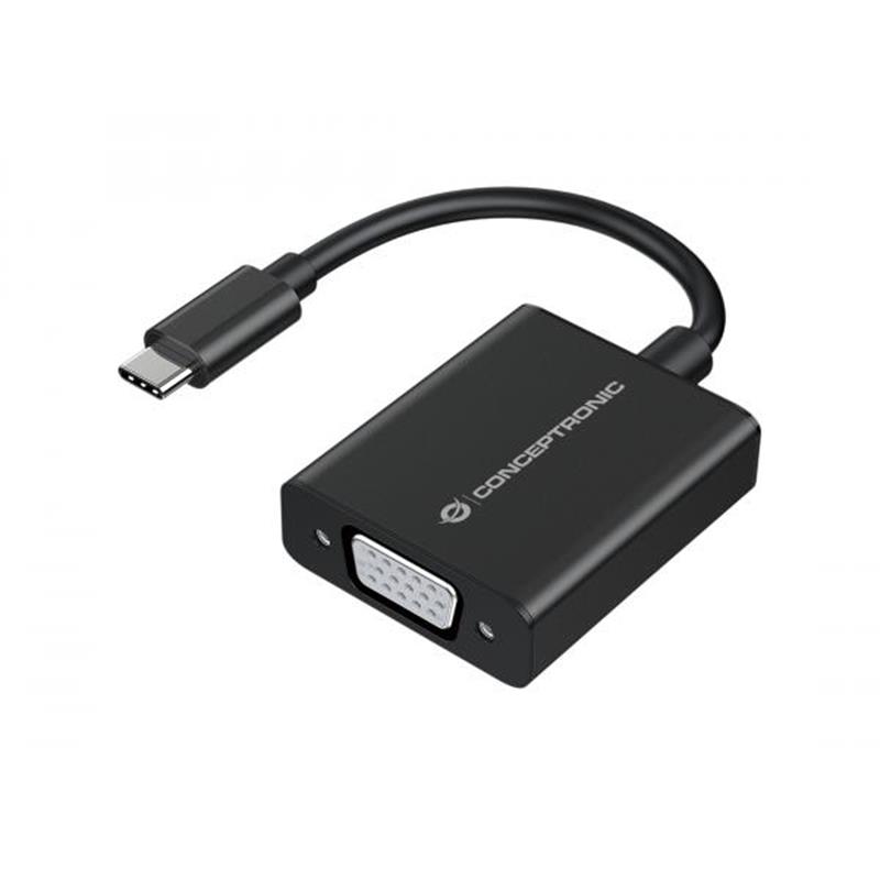 Conceptronic ABBY05B USB grafische adapter 1920 x 1080 Pixels Zwart