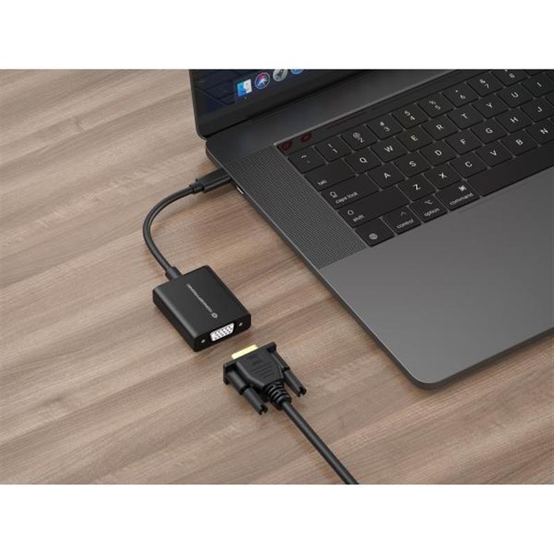Conceptronic ABBY05B USB grafische adapter 1920 x 1080 Pixels Zwart