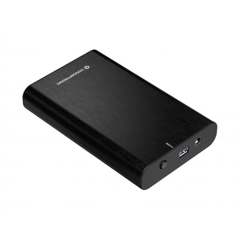 Conceptronic DANTE02B behuizing voor opslagstations HDD-/SSD-behuizing Zwart 2.5/3.5""