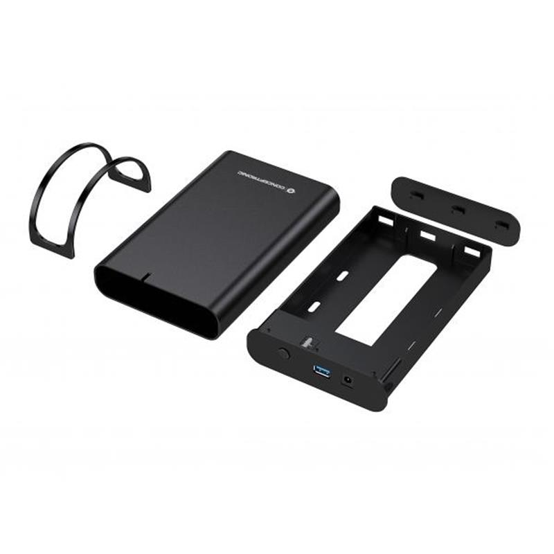 Conceptronic DANTE02B behuizing voor opslagstations HDD-/SSD-behuizing Zwart 2.5/3.5""