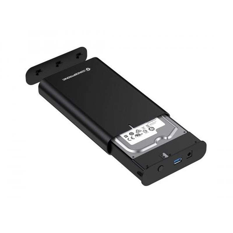 Conceptronic DANTE02B behuizing voor opslagstations HDD-/SSD-behuizing Zwart 2.5/3.5""