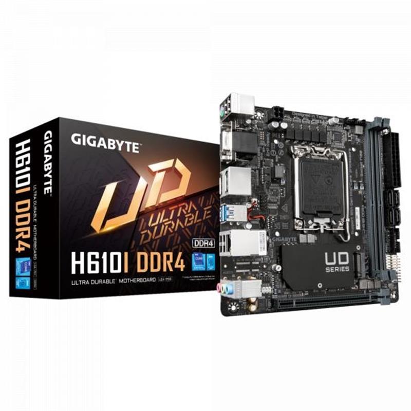 Gigabyte H610I DDR4 moederbord Intel H610 Express LGA 1700 mini ITX