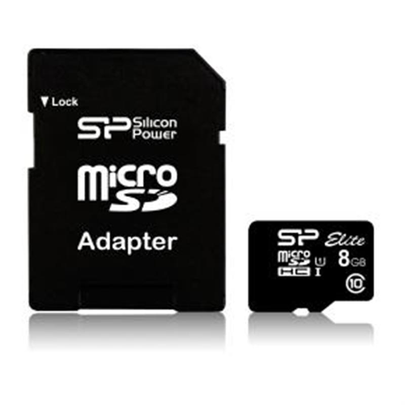 Silicon Power Elite 8GB microSDHC UHS-I 8 GB MicroSDHC Class 10 40 15 MB s