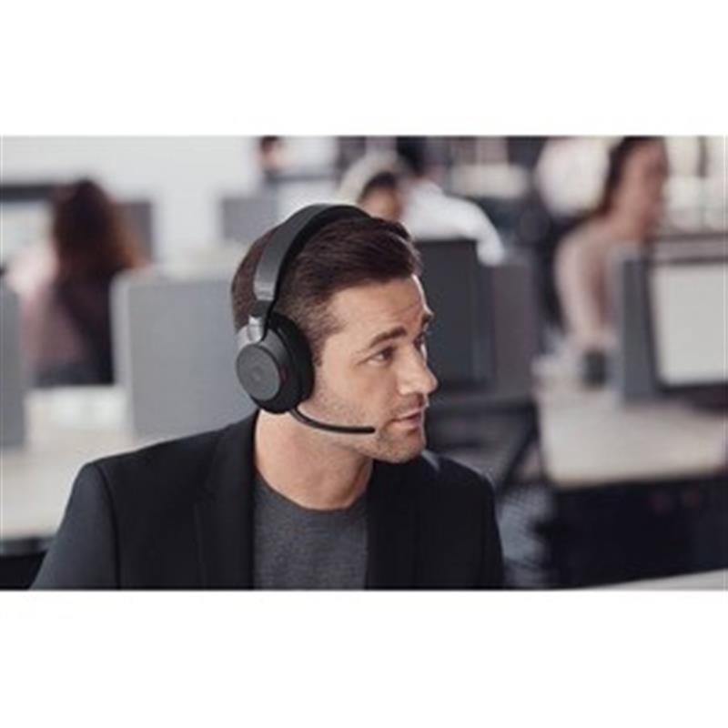 Jabra Evolve2 85, UC Stereo Headset Bedraad en draadloos Hoofdband Kantoor/callcenter USB Type-A Bluetooth Zwart