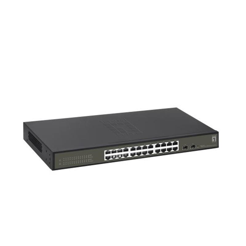 LevelOne GES-2126 netwerk-switch Managed L2 Gigabit Ethernet (10/100/1000) Zwart