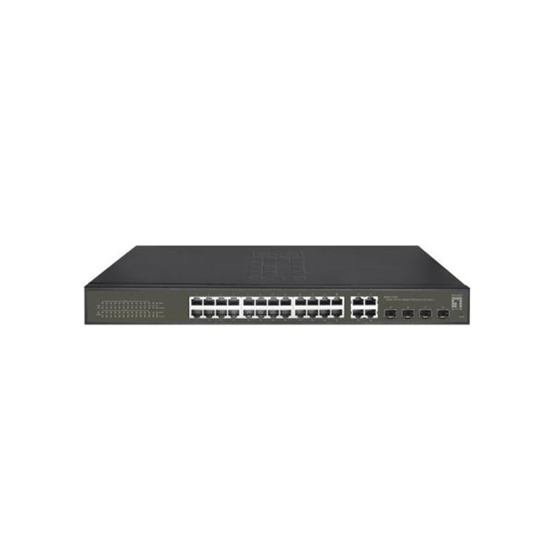 LevelOne GES-2128P netwerk-switch Managed L2 Gigabit Ethernet (10/100/1000) Power over Ethernet (PoE) Zwart