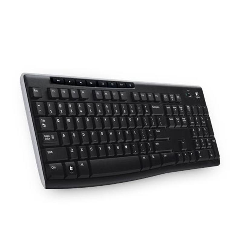 Logitech Wireless Keyboard K270 toetsenbord RF Draadloos QWERTY Engels Zwart