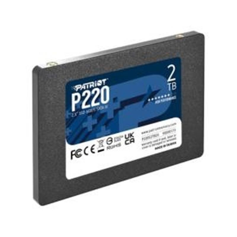 Patriot P220 SSD 2TB 2 5 inch SATA3 550 500 MB s Black