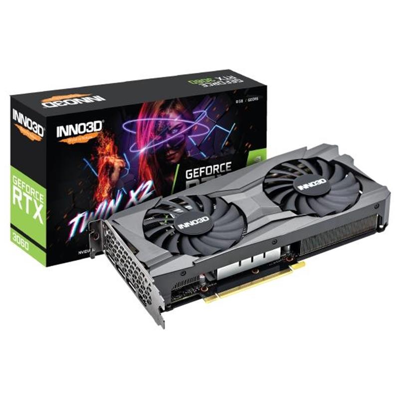 INNO3D GeForce RTX 3060 Twin X2 OC 8GB GDDR6 128bit 1792 15Gbps 3xDP HDMI
