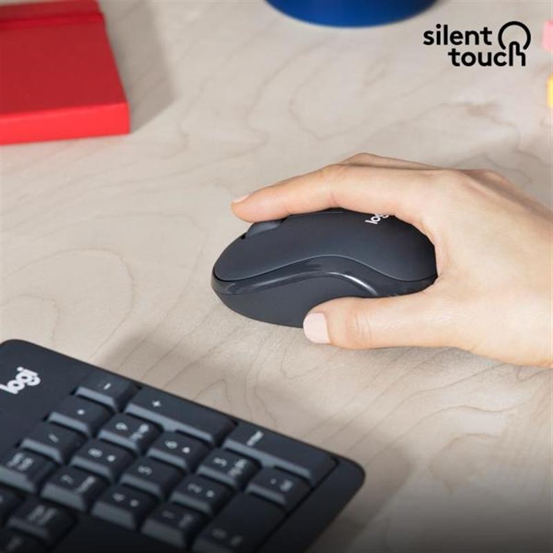 Logitech MK295 Silent Wireless Combo toetsenbord RF Draadloos QWERTY US International Zwart