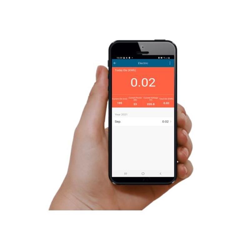 WOOX slimme stekker met energie meter WiFi en Matter ondersteund 16A 3680 Watt max 
