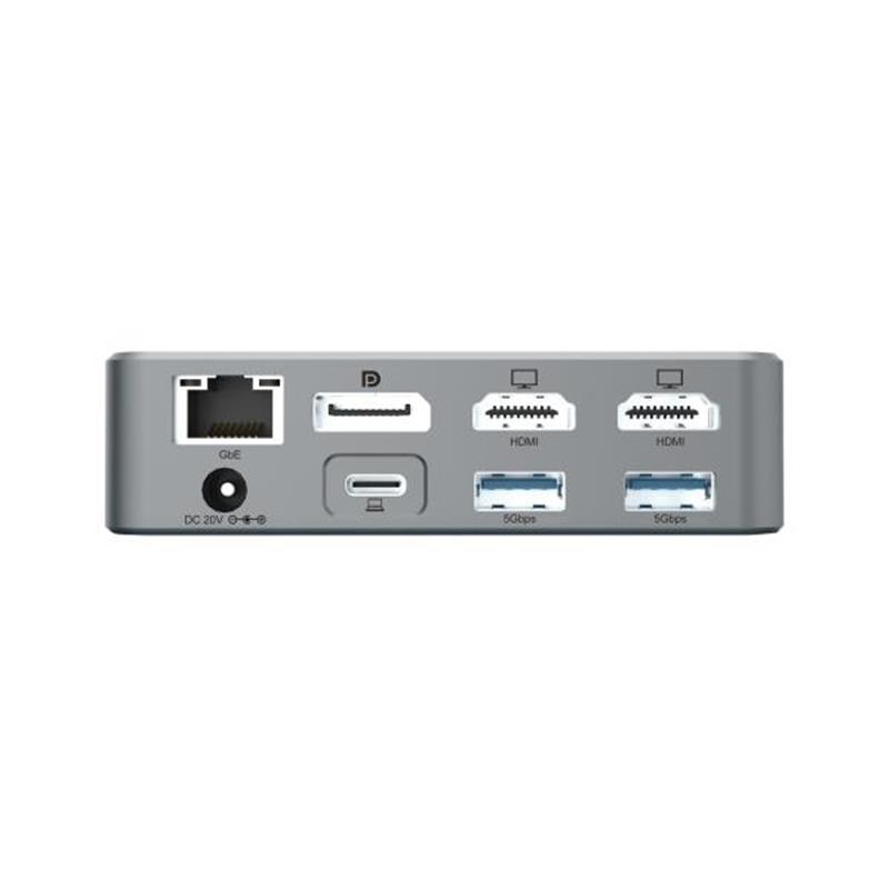 Conceptronic DONN25G laptop dock & poortreplicator Bedraad USB 3.2 Gen 2 (3.1 Gen 2) Type-C Zilver