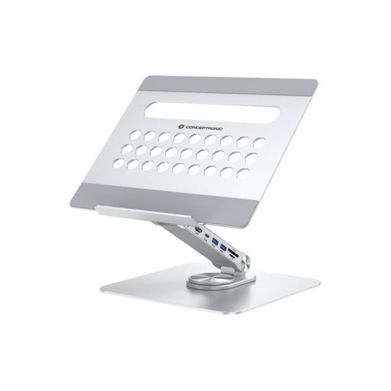 Conceptronic DONN27G laptopstandaard Zilver