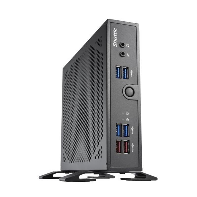 Shuttle XPC slim Barebone DS50U5, i5-1335U, 2x LAN (1x 2.5Gbit ,1x 1Gbit), 1xCOM,1xHDMI,1xDP, 1x VGA, ventilatorloos , 24/7 permanent gebruik