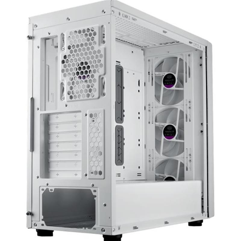 Cooler Master MasterBox 600 White TG eATX 3x 140mm ARGB 1x 120mm USB3 2 Gen2