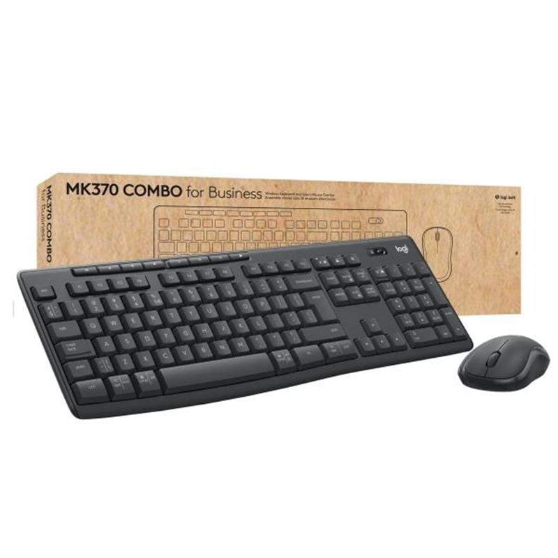 Logitech MK370 Combo for Business toetsenbord Inclusief muis RF-draadloos + Bluetooth QWERTY US International Grafiet